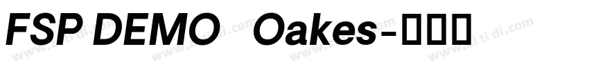 FSP DEMO   Oakes字体转换